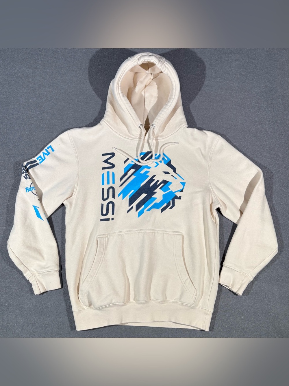 Hard Rock x Messi Colab "Live Greatness" Graphic Sweatshirt Hoodie Men’s Size S
